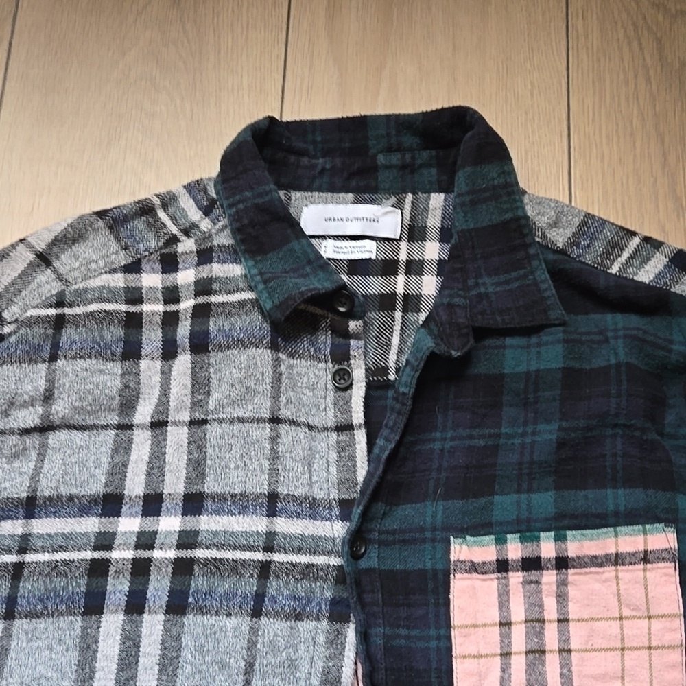 URBAN OUTFITTERS Patchwork Flannel size M - Picture 3 of 8